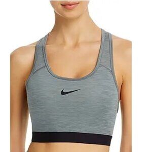Nike Swoosh Training Gray and Black Sports Bra - Size XL (NWT)